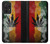 W3890 Reggae Rasta Flag Smoke Hard Case and Leather Flip Case For Samsung Galaxy A52, Galaxy A52 5G