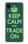 W3862 Keep Calm and Trade On Hard Case and Leather Flip Case For Samsung Galaxy A03 Core