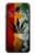 W3890 Reggae Rasta Flag Smoke Hard Case and Leather Flip Case For Samsung Galaxy J7 (2018), J7 Aero, J7 Top, J7 Aura, J7 Crown, J7 Refine, J7 Eon, J7 V 2nd Gen, J7 Star