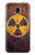 W3892 Nuclear Hazard Hard Case and Leather Flip Case For Samsung Galaxy J3 (2018), J3 Star, J3 V 3rd Gen, J3 Orbit, J3 Achieve, Express Prime 3, Amp Prime 3