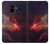 W3897 Red Nebula Space Hard Case and Leather Flip Case For Samsung Galaxy A8 (2018)