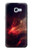 W3897 Red Nebula Space Hard Case and Leather Flip Case For Samsung Galaxy A5 (2017)