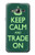 W3862 Keep Calm and Trade On Hard Case and Leather Flip Case For Samsung Galaxy J3 (2016)