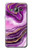 W3896 Purple Marble Gold Streaks Hard Case and Leather Flip Case For Samsung Galaxy J3 (2016)