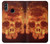 W3881 Fire Skull Hard Case and Leather Flip Case For Huawei Honor 10 Lite, Huawei P Smart 2019