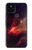 W3897 Red Nebula Space Hard Case and Leather Flip Case For Google Pixel 5