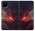 W3897 Red Nebula Space Hard Case and Leather Flip Case For Google Pixel 4a 5G