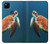 W3899 Sea Turtle Hard Case and Leather Flip Case For Google Pixel 4a