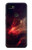 W3897 Red Nebula Space Hard Case and Leather Flip Case For Google Pixel 3a XL