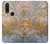 W3875 Canvas Vintage Rugs Hard Case and Leather Flip Case For Motorola One Action (Moto P40 Power)