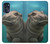 W3871 Cute Baby Hippo Hippopotamus Hard Case and Leather Flip Case For Motorola Moto G (2022)