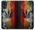 W3890 Reggae Rasta Flag Smoke Hard Case and Leather Flip Case For Motorola Moto G (2022)