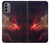 W3897 Red Nebula Space Hard Case and Leather Flip Case For Motorola Moto G31