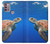 W3898 Sea Turtle Hard Case and Leather Flip Case For Motorola Moto G30, G20, G10