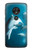 W3878 Dolphin Hard Case and Leather Flip Case For Motorola Moto G7 Play