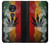 W3890 Reggae Rasta Flag Smoke Hard Case and Leather Flip Case For Motorola Moto G7 Play