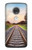 W3866 Railway Straight Train Track Hard Case and Leather Flip Case For Motorola Moto G7, Moto G7 Plus