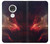 W3897 Red Nebula Space Hard Case and Leather Flip Case For Motorola Moto G7, Moto G7 Plus