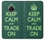 W3862 Keep Calm and Trade On Hard Case and Leather Flip Case For Motorola Moto G5