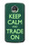 W3862 Keep Calm and Trade On Hard Case and Leather Flip Case For Motorola Moto Z2 Play, Z2 Force