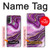 W3896 Purple Marble Gold Streaks Hard Case and Leather Flip Case For Motorola Moto E20,E30,E40