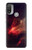 W3897 Red Nebula Space Hard Case and Leather Flip Case For Motorola Moto E20,E30,E40