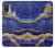 W3906 Navy Blue Purple Marble Hard Case and Leather Flip Case For Motorola Moto E20,E30,E40