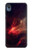 W3897 Red Nebula Space Hard Case and Leather Flip Case For Motorola Moto E6, Moto E (6th Gen)