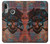 W3895 Pirate Skull Metal Hard Case and Leather Flip Case For Motorola Moto E6 Plus, Moto E6s