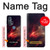 W3897 Red Nebula Space Hard Case and Leather Flip Case For Motorola Edge+