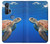 W3898 Sea Turtle Hard Case and Leather Flip Case For Motorola Edge+