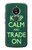 W3862 Keep Calm and Trade On Hard Case and Leather Flip Case For Motorola Moto E5 Plus