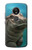 W3871 Cute Baby Hippo Hippopotamus Hard Case and Leather Flip Case For Motorola Moto E5 Plus