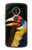 W3876 Colorful Hornbill Hard Case and Leather Flip Case For Motorola Moto E5 Plus