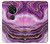 W3896 Purple Marble Gold Streaks Hard Case and Leather Flip Case For Nokia 7.2