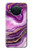 W3896 Purple Marble Gold Streaks Hard Case and Leather Flip Case For Nokia X10