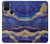 W3906 Navy Blue Purple Marble Hard Case and Leather Flip Case For OnePlus Nord N100