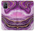 W3896 Purple Marble Gold Streaks Hard Case and Leather Flip Case For OnePlus 8T