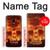 W3881 Fire Skull Hard Case and Leather Flip Case For OnePlus 6