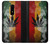 W3890 Reggae Rasta Flag Smoke Hard Case and Leather Flip Case For OnePlus 6