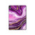 W3896 Purple Marble Gold Streaks Tablet Hard Case For iPad Air (2022,2020, 4th, 5th), iPad Pro 11 (2022, 6th)