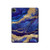 W3906 Navy Blue Purple Marble Tablet Hard Case For iPad Pro 12.9 (2022,2021,2020,2018, 3rd, 4th, 5th, 6th)