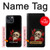 W3753 Dark Gothic Goth Skull Roses Hard Case and Leather Flip Case For iPhone 14