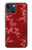 W3817 Red Floral Cherry blossom Pattern Hard Case and Leather Flip Case For iPhone 14