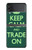 W3862 Keep Calm and Trade On Hard Case For Samsung Galaxy Z Flip 4