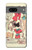 W3820 Vintage Cowgirl Fashion Paper Doll Hard Case and Leather Flip Case For Google Pixel 7