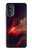 W3897 Red Nebula Space Hard Case and Leather Flip Case For Motorola Moto G52, G82 5G