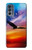 W3841 Bald Eagle Flying Colorful Sky Hard Case and Leather Flip Case For Motorola Moto G62 5G
