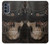 W3852 Steampunk Skull Hard Case and Leather Flip Case For Motorola Moto G62 5G