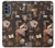 W3877 Dark Academia Hard Case and Leather Flip Case For Motorola Moto G62 5G